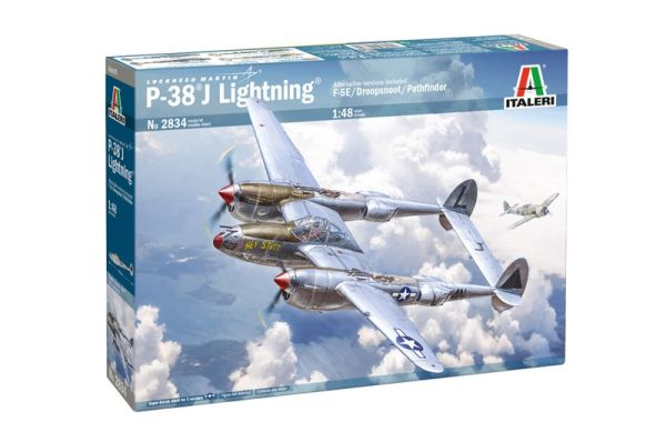 ITA2834 - LOCKHEED P-38J E.T.O. Lightning gevechtsvliegtuig om te assembleren en te schilderen - 1