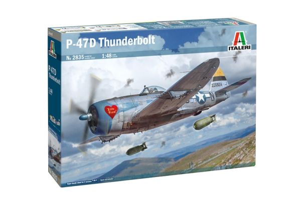 ITA2835 - REPUBLIC P-47D Thunderbolt gevechtsvliegtuig om te assembleren en te schilderen - 1