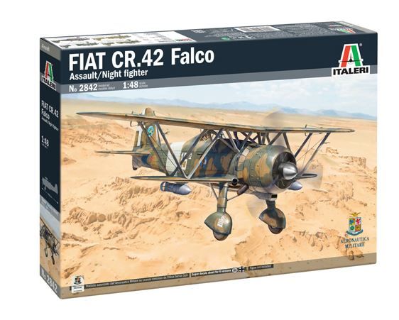 ITA2842 - FIAT CR.42 Falco nachtaanvalsvliegtuig om te assembleren en te spuiten - 1