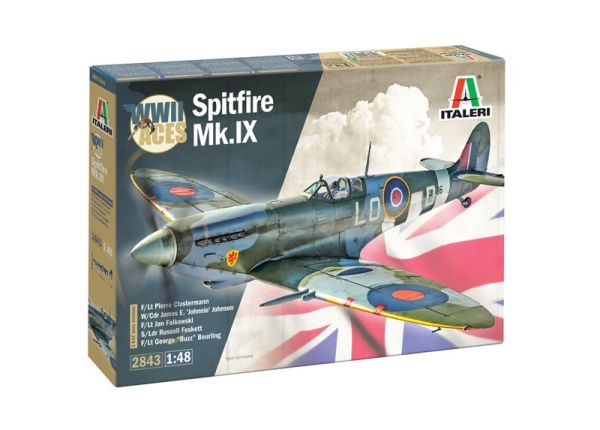 ITA2843 - Supermarine Spitfire Mk.IX Aces Militair Vliegtuig (montage en schilderen vereist) - 1