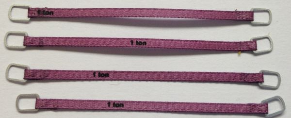 YCC331-2 - Set van 4 hijsbanden 1 Ton 6cm Paars - 1