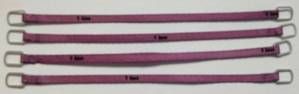 YCC331-3 - Set van 4 hijsbanden 1 Ton 8cm Paars - 1