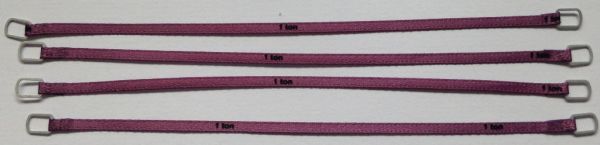 YCC331-5 - Set van 4 hijsbanden 1 Ton 12cm Paars - 1