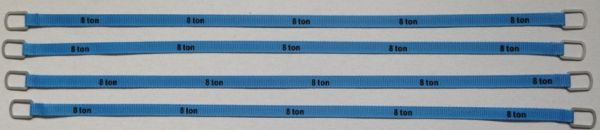 YCC337-6 - Set van 4 hijsbanden 8 Ton van 30cm Blauw - 1