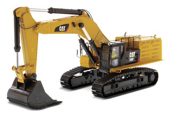DCM85284 - CATERPILLAR 390F LE graafmachine met chauffeur en metalen bak - 1