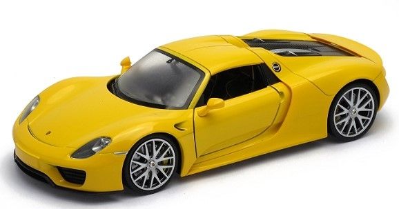 WEL24055WEL - PORSCHE 918 Spyder Hard Top 2015 geel - 1
