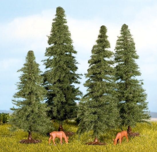 NOC25432 - 4 kerstbomen 4 tot 8 cm - 1