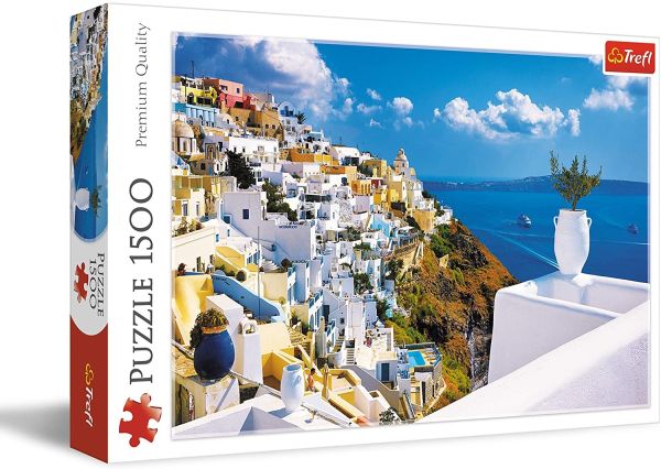 TRF26119 - Puzzel 1500 stukjes Santorini Griekenland - 1