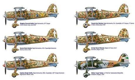 ITA2702 - CR.42 Falco Aces vliegtuig om te monteren en te schilderen - 1
