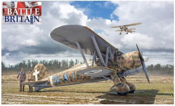 ITA2801 - FIAT CR 42 Falco vliegtuig om te monteren en te schilderen - 1