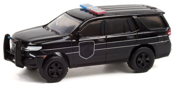 GREEN28070-E - CHEVROLET Tahoe 2021 ZWARTE BANDIT in blisterverpakking - 1