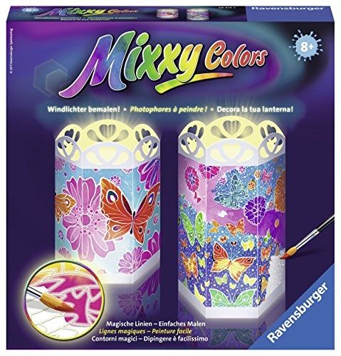 RAV29415 - Theelichthouders - Mixxy colors Veelkleurige vlinders - 1