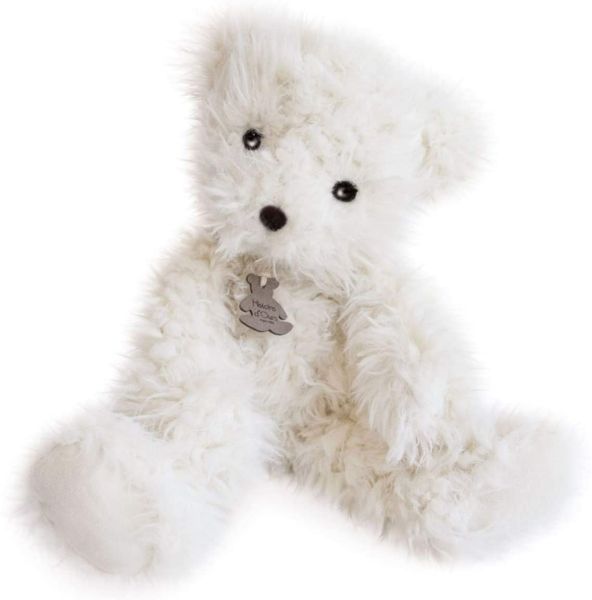 HO2971 - Witte teddybeer pompon 40 cm - 1