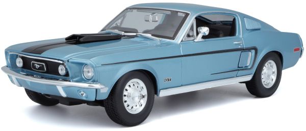 MST31167 - Ford Mustang GT Cobra Jet 1968 Blauw - 1