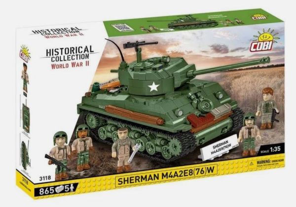 COB3118 - SHERMAN M4A2E8(76)W-tank - 865 onderdelen - 1