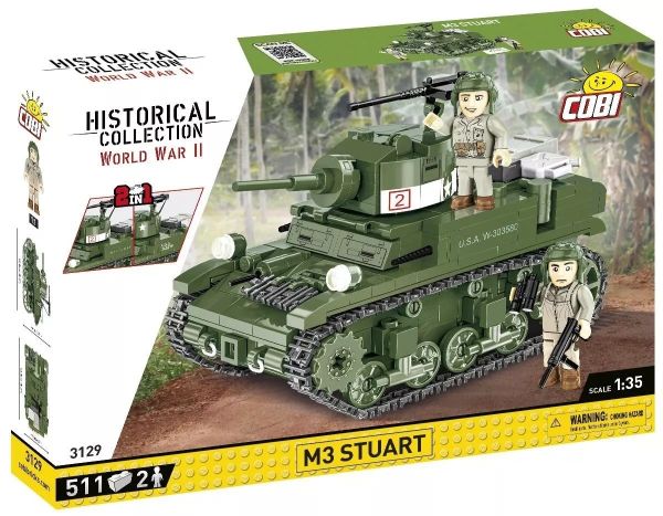 COB3129 - M3 Stuart-tank - 2-in-1 - 511 stuks - 1