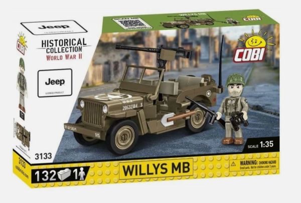 COB3133 - Jeep Willys MB Militair voertuig - 132 stuks - 1