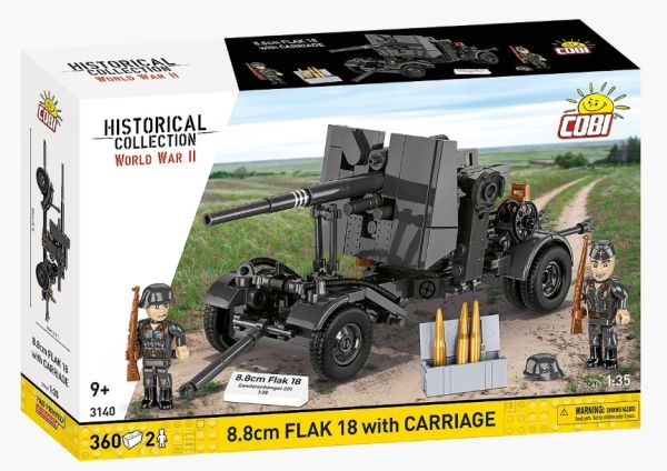 COB3140 - 8,8cm Flak 18 luchtdoelkanon - 360 onderdelen - 1