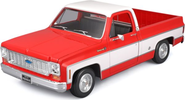 MST31467RD - CHEVROLET C10 Cheyenne Super 1974 rood en wit - 1