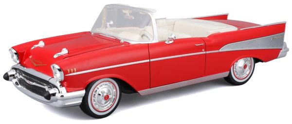 MST31476RD - Chevrolet Bel Air cabriolet 1957 rood - 1