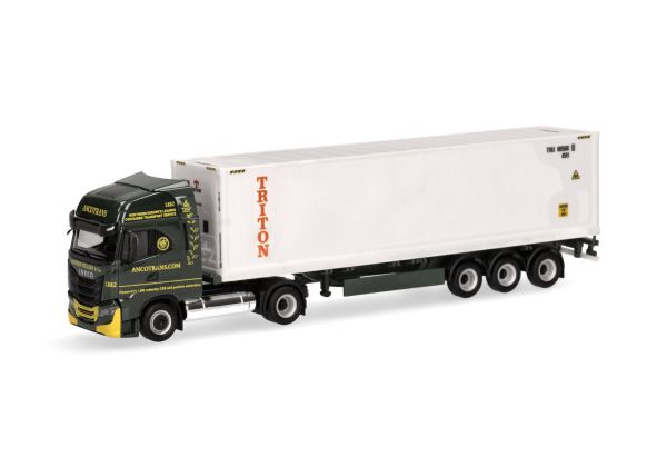 HER317146 - IVECO S-Way LNG ANCOTRANS 4x2 met TRITON 3-assige containeraanhanger - 1