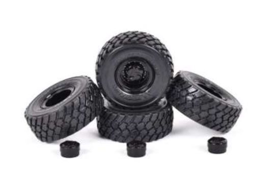 AT3200206 - 4 MICHELIN XLD 650-560-R25 Banden met Zwarte Velgen - 1