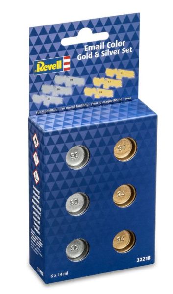 REV32218 - Email Color - Set Zilver en goud - 6x14ml - 1