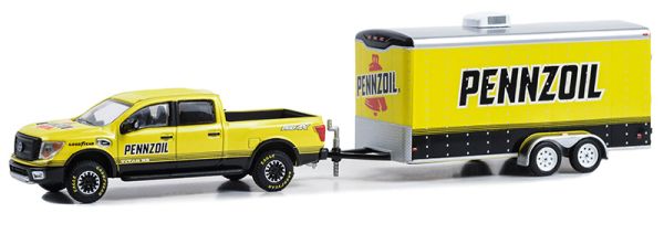 GREEN32300-D - 2018 NISSAN Titan XD PRO-X4 met HITCH & TOW aanhangwagen in blisterverpakking - 1
