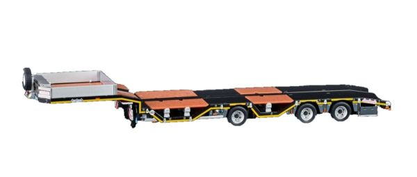 IMC33-0213 - 3-assige dieplader-oplegger (zwart) - 1
