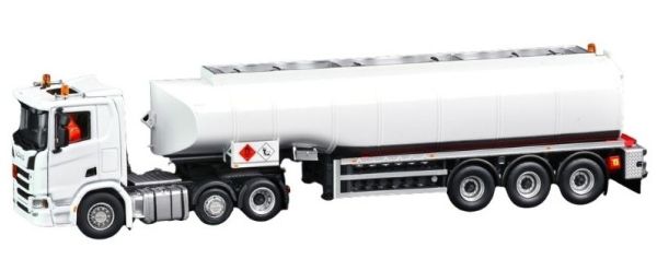 IMC33-0219 - SCANIA R DayCab 6x2 met 3-assige tankoplegger, wit - 1