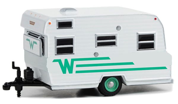 GREEN34140-C - Caravan Winnebago Travel Trailer 216 1965 uit de serie HITCHED HOMES in blisterverpakking - 1