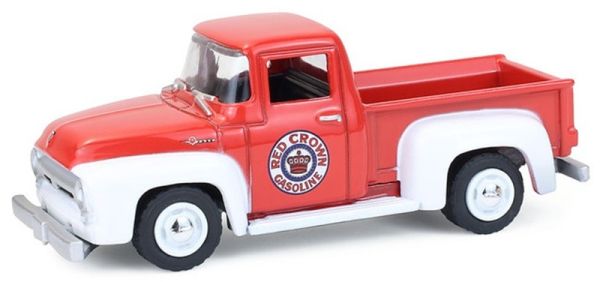 GREEN35300-A - FORD F-100 1954 rood en wit RED CROWN BENZINE uit de BLUE COLLAR-serie - 1