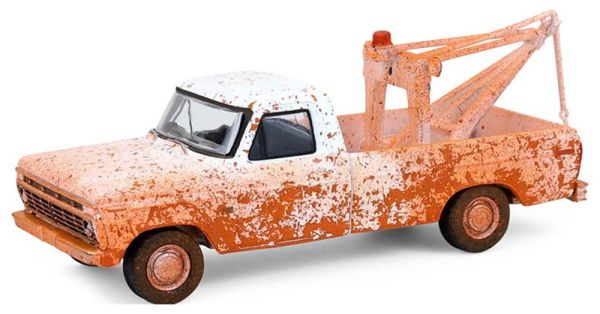 GREEN35300-B - FORD F-100 1973 met trekhaak Wit uit de BLUE COLLAR-serie blisterverpakking - 1