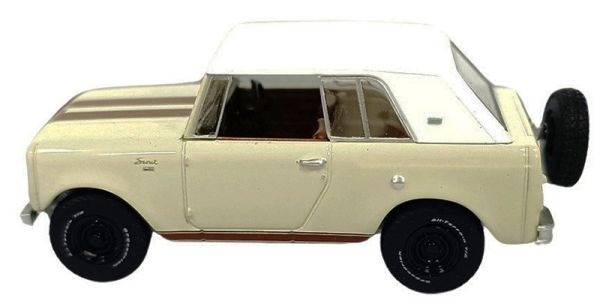 GREEN35310-B - 1967 INTERNATIONAL Scout 800 Sportop (beige & bruin) - ALL-TERRAIN-serie (blisterverpakking) - 1