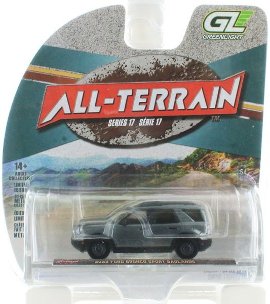 GREEN35310-F-GRIS - 2022 FORD Bronco Sport Badlands (grijs) - ALL-TERRAIN-serie (blisterverpakking) - 1