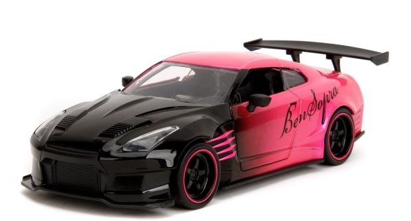 JAD35500 - NISSAN GTR 2009 zwart en roze - BEN SOPRA - PINK SLIPS - 1