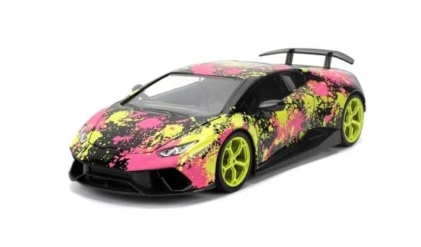 JAD36008 - LAMBORGHINI Huracan Performante Zwart - PINK SLIPS - 1