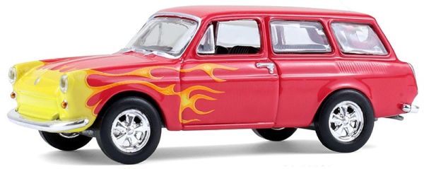 GREEN36120-B - VOLKSWAGEN Type 3 Bestelwagen 1963 rood uit de CLUB VEE-DUB serie in blisterverpakking - 1