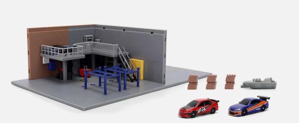 JAD36403 - Diorama-garage met 2 Fast & Furious-voertuigen - 1
