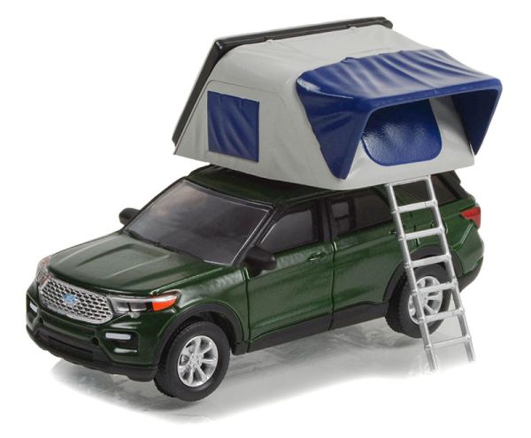 GREEN38030-F - FORD explorer limited 2022 uit de serie THE GREAT OUTDOORS in blisterverpakking - 1