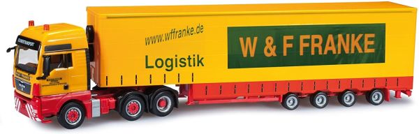 HER302883 - MAN TGX XXL 6x2 met W&F FRANKE 4-assige aanhanger - 1
