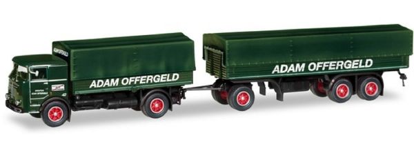 HER310871 - BÜSSING LU 11/16 4x2 dekzeildrager en dekzeiloplegger 1 + 2 ADAM OFFERGELD assen - 1