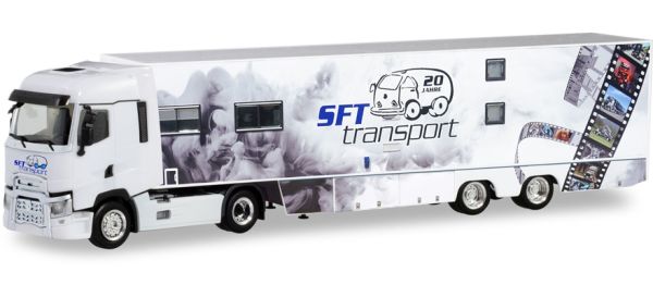 HER311243 - RENAULT T 4x2 met dieplader 2 assen SFT Transport - 1