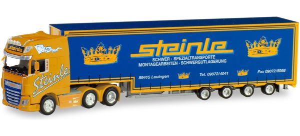 HER311304 - DAF XF SSC 6x2 met schuifzeiloplegger 4 assen STEINLE - 1