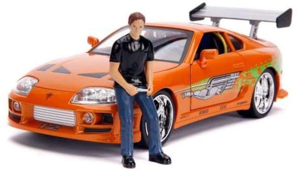 JAD31139 - TOYOTA Supra 1995 FAST AND FURIOUS met figuur en verlichting - 1