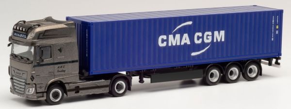 HER312042 - DAF XF SSC 4x2 HÖLZEL met containerdrager en 40 Foot CMA/CGM container - 1