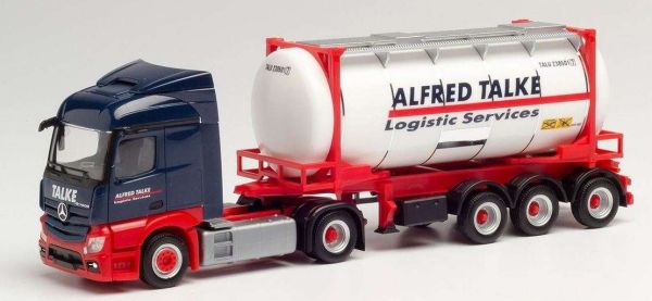 HER312868 - MERCEDES Actros S 4x2 met containerdrager en tankcontainer ALFRED TALKE - 1