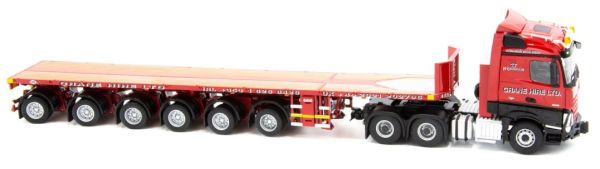 IMC32-0039 - MERCEDES Arocs 8x4 met dieplader 6 Assen KRAANVERHUUR - 1