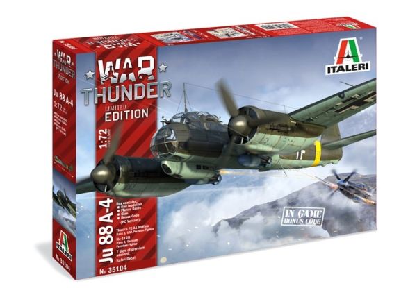 ITA35104 - Aircraft Junkers JU 88 A-4 WAR THUNDER om te monteren en te schilderen - 1