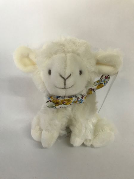 DC3817-01 - Lamb chouchou knuffel bloemensjaal - 1
